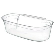 Prügikast Bigbuy Home Mini, 17 x 9,5 x 30,5 cm, läbipaistev/valge