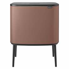 Prügikast Brabantia Bo Touch, 11+23 L, taupe/pruun