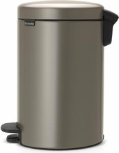 Prügikast Brabantia NewIcon, 12 L, plaatina/pruun