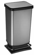 Prügikast Rotho Paso, 40 L, must/carbon