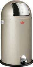Prügikast Wesco KickBoy, 40 L, nikkel/hõbe