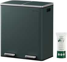 Prügikast Songmics, 60 L (2 x 30 L), hall