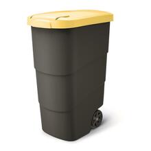 Prügikast Prosperplast Keden Wheeler, 90 L, kollane