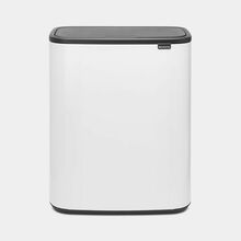 Prügikast Brabantia Bo Touch Bin, 2x30 L, valge