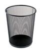 Paberikorv Forpus, 13 L, metall, perforatsiooniga, must