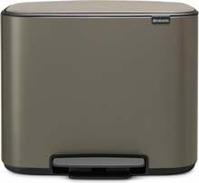 Prügikast Brabantia Bo, 3 x 11 L, pruun
