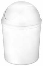 Prügikast Plast Team Swing Round, 5 L, valge