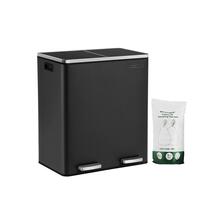 Prügikast Songmics, 60 L, must