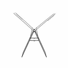 Kuivatusrest Brabantia HangOn, 20 m, 182 cm, matt must