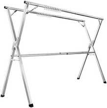 Kuivatusrest Songmics, 66 x (133-200) x 130 cm, hõbedane