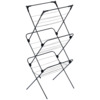 Metallist kuivatusrest Vilde, vertikaalne, must, 61x58x136 cm