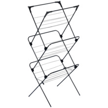 Metallist kuivatusrest Vilde, vertikaalne, must, 61x58x136 cm