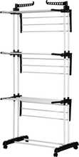 Kuivatusrest Homcom, must, 4 taset, 73x64x177 cm