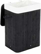 Pesukorv Songmics, 40 x 60 x 30 cm, 72 L, must
