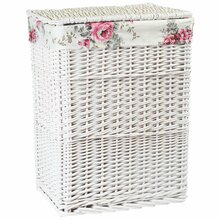 Pesukorv Home4you Max, 45 x 33 x 59 cm, valge