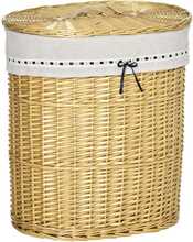 Pesukast Homcom Pinta, 51 x 38 x 57 cm, 100 L, naturaalne