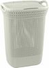 Pesukorv Curver Knit, 45 x 34 x 61 cm, 57 L, valge/beež