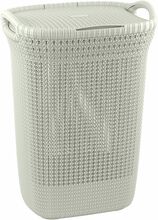 Pesukorv Curver Knit, 45 x 34 x 61 cm, 57 L, valge/beež