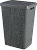 Pesukorv Curver Jute, 43 x 34 x 60 cm, 58 L, tumehall