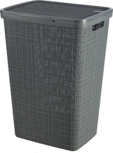 Pesukorv Curver Jute, 43 x 34 x 60 cm, 58 L, tumehall