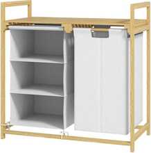 Pesukorv HOMCOM, 70 x 36 x 70 cm, 83 L, valge