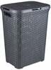 Pesukorv Curver Rattan Style, 34,1 x 44,8 x 61,5 cm, 60 L, tumehall