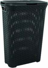 Pesukorv Curver Natural Style, 44,8 x 26,5 x 61,5 cm, 40 L, tumehall