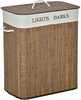 Pesukorv Homcom, 52 x 32 x 63 cm, 100 L, bambus