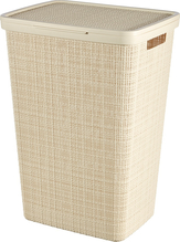 Pesukorv Curver Jute, 43 x 34 x 60 cm, 58 L, kreemjas