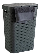 Pesukorv Rotho Country, 42 x 32 x 55 cm, 55 L, antratsiit/hall
