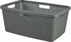 Pesukorv Curver Jute, 46 L, 39 x 59 cm, tumehall