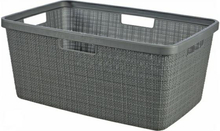 Pesukorv Curver Jute, 46 L, 39 x 59 cm, tumehall