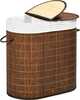 Pesukorv HomCom, 100 L, 62.5 x 37 x 60.5 cm, bambus