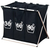 Pesukorv Kesper 19590, 63 x 57 x 38 cm, must