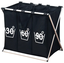 Pesukorv Kesper 19590, 63 x 57 x 38 cm, must