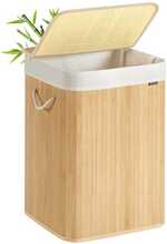 Pesukorv Songmics LCB060W01, 40 x 40 x 61 cm, naturaalne, bambus