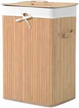 Pesukorv Homcom, kokkupandav, kaanega, 72 L, 40 x 30 x 60 cm, naturaalne