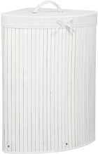 Pesukorv Springos HA0065, 73 L, bambus, valge