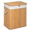 Pesukorv 5five Simply Smart, 50 x 41.5 x 30 cm, valge, bambus