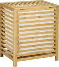 Pesukorv Homcom, 55 L, 50 x 36 x 60 cm, kaanega