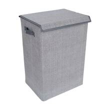 Pesukorv Home4you MAX MILO, 40 x 30 x 60 cm, helehall