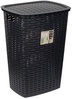 Pesukorv Jotta Felix, 54 L, 45 x 34 cm, must/hall