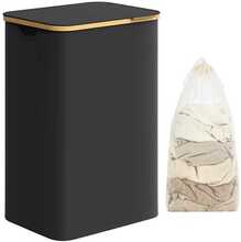 Pesukorv Songmics, 90 L, 42 x 32 x 70.5 cm, must
