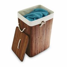 Pesukorv Bonideco, 65.5 x 43.5 x 33.5 cm, 83 L, pruun/kreemjas