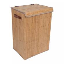 Pesukorv HOME4YOU MAX BAMBOO, 40 x 30 x 60 cm