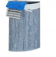 Pesukorv Bonideco, 60 L, 65 x 49.5 x 37 cm, hall/valge