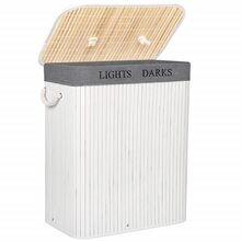 Pesukorv Springos HA0070, 100 L, 63 x 52 cm, valge/hall