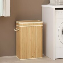 Pesukorv Songmics LCB063N01, 31.5 x 42.5 x 61 cm, beež