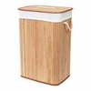 Pesukorv Compactor Bamboo, 78 L, naturaalne, 40 x 30 x 60 cm, bambus