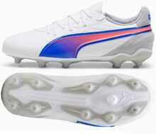 Jalgpallijalatsid Puma KING Match Jr FG/AG 108048 02, suurus 36, valge